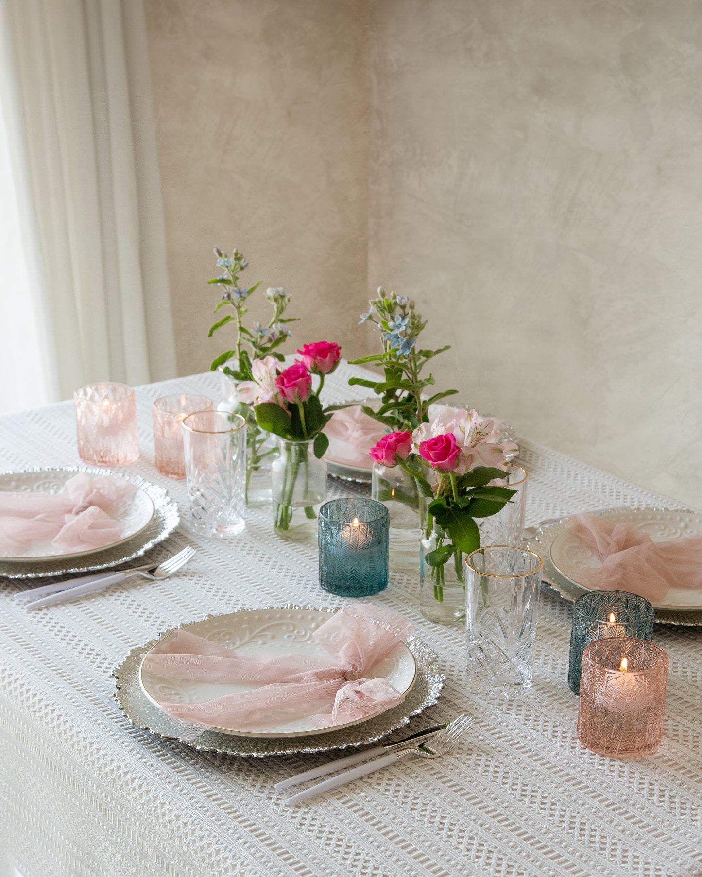 Loressa Lace Tablecloth Lined
