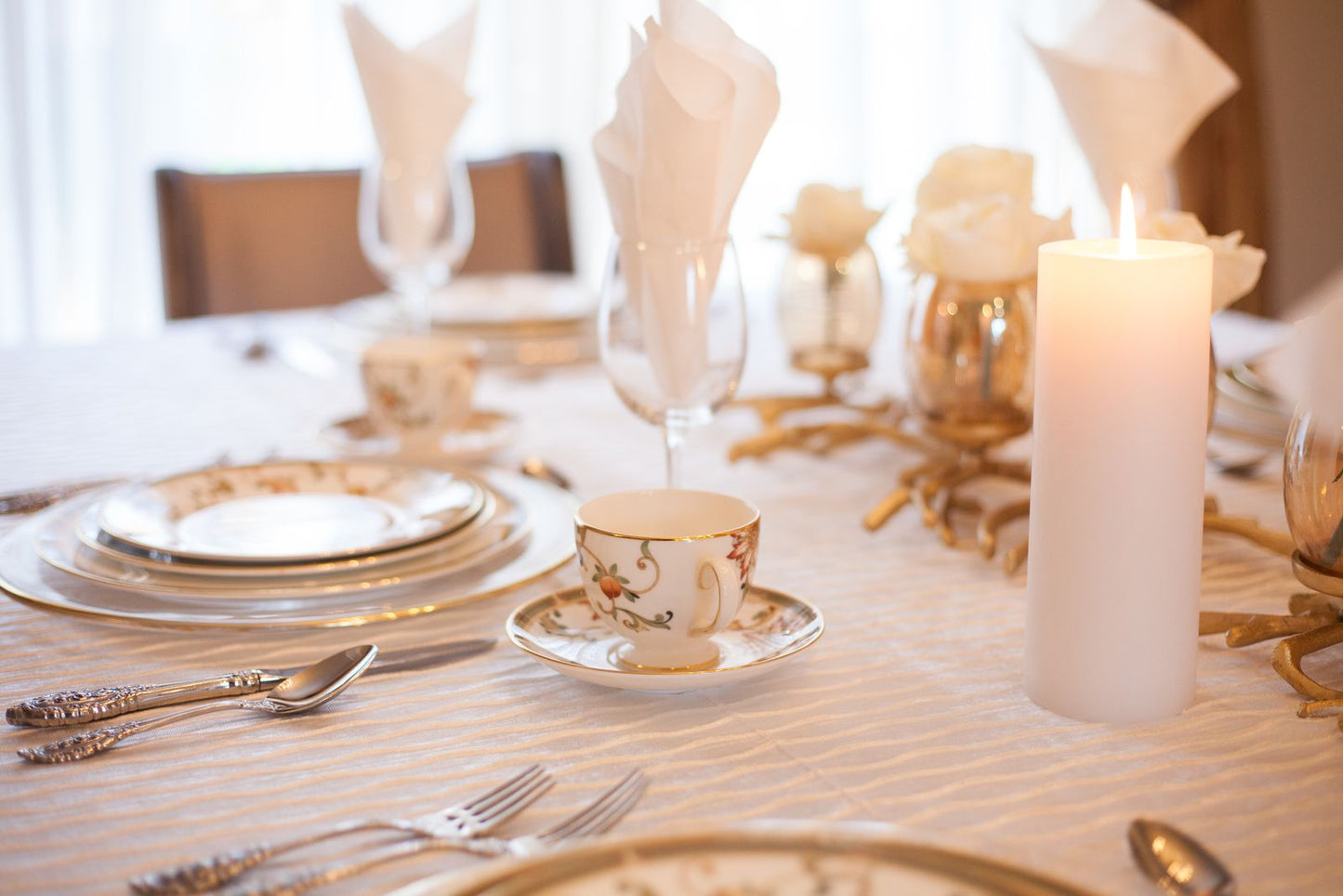 Rippled Velvet Tablecloth